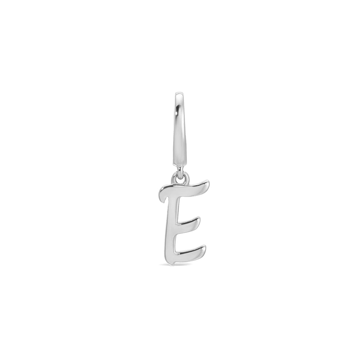 Gold Mini Script Initial Charm Clip