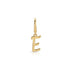 Gold Mini Script Initial Charm Clip