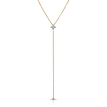 Diamond Fleur Lariat Necklace