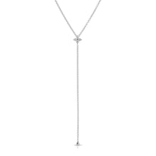 Diamond Fleur Lariat Necklace