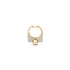 Edgy Pave Diamond Ball Statement Earring