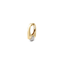 Edgy Pave Diamond Ball Statement Earring