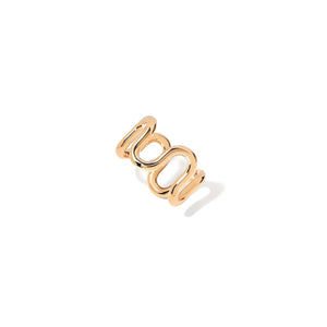 Edessa High Polish or Pave or Crescent Diamond Swirl Ring