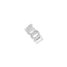 Edessa High Polish or Pave or Crescent Diamond Swirl Ring