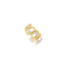 Edessa High Polish or Pave or Crescent Diamond Swirl Ring