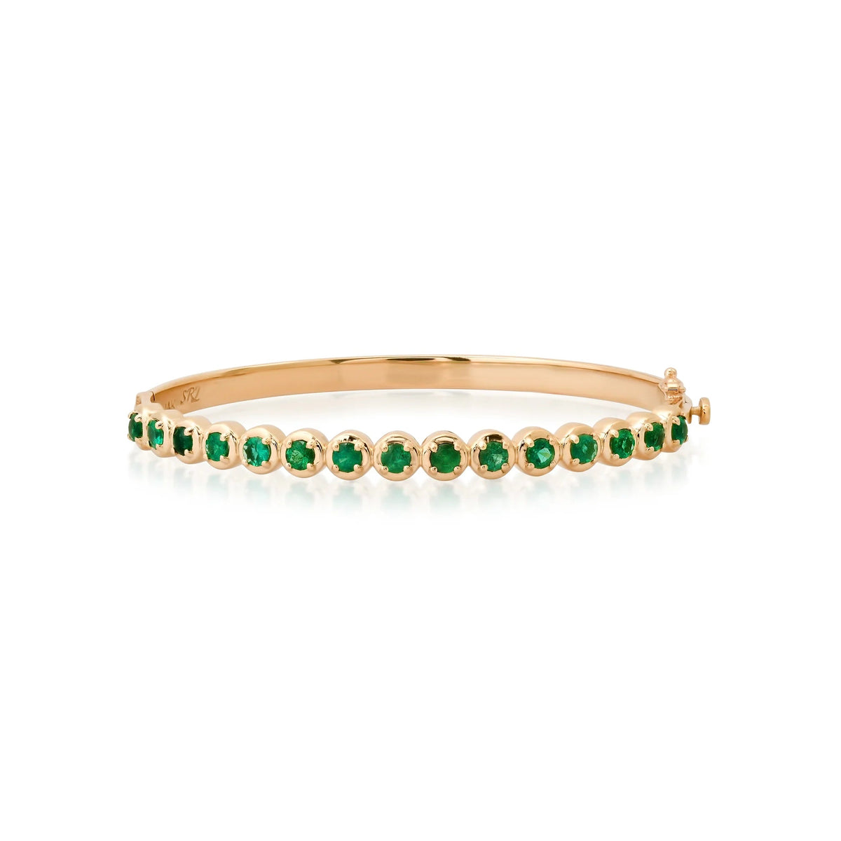 Gemstone or Diamond Cloud Bangle Bracelet