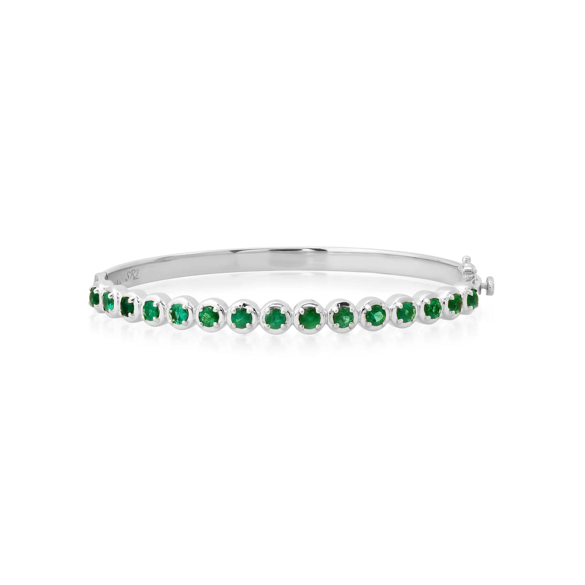 Gemstone or Diamond Cloud Bangle Bracelet