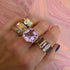 Emerald Cut Diamond Gold Band Ring