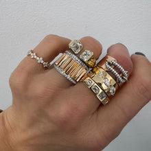 Emerald Cut Diamond Gold Band Ring