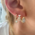 Everyday Diamond Heart Huggie Hoop Earrings 