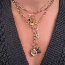 Exclusive MBAB x Adina Reyter Pink Sapphire Cluster Riviera Tennis Necklace