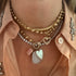 Mother Of Pearl Heart Charm