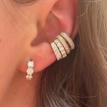 Double Pave Row Diamond Ear Cuff