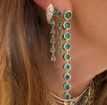 Eternal Pear Shaped Emerald Drop Earrings