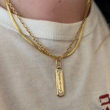 Silver or Gold Engravable Swivel Charm Pendant