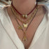 Gold Cat Chain Necklace with Diamonds