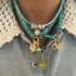 Charm Enhancing Coral or Turquoise Beaded Necklace