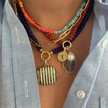 Charm Enhancing Coral or Turquoise Beaded Necklace