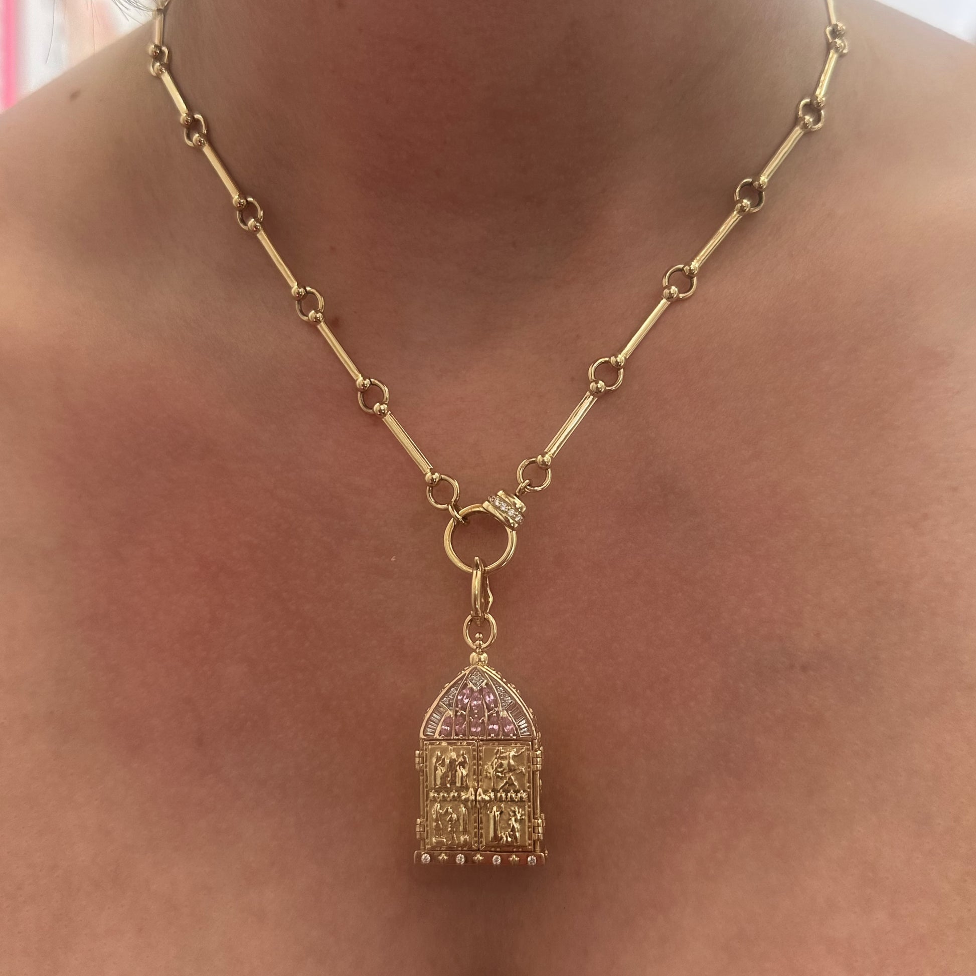 Venetian Stained Glass Door Pendant