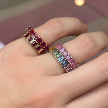 Ruby Baguette Eternity Band Ring