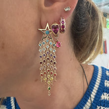 Prong Set Pink Topaz & Diamond Earring Charms