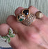 Gemstone & Diamond Ombre Butterfly Signet Ring