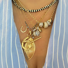 Mini Groovy Diamond Heart Locket Charm