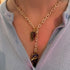 The Micro Minnie Enamel Chain Necklace