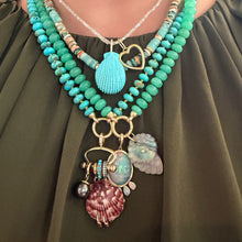 Oval Opal Fringe Charm with Diamond Pears