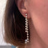 Bezel Set Diamond and Semi Precious Front Back Earrings