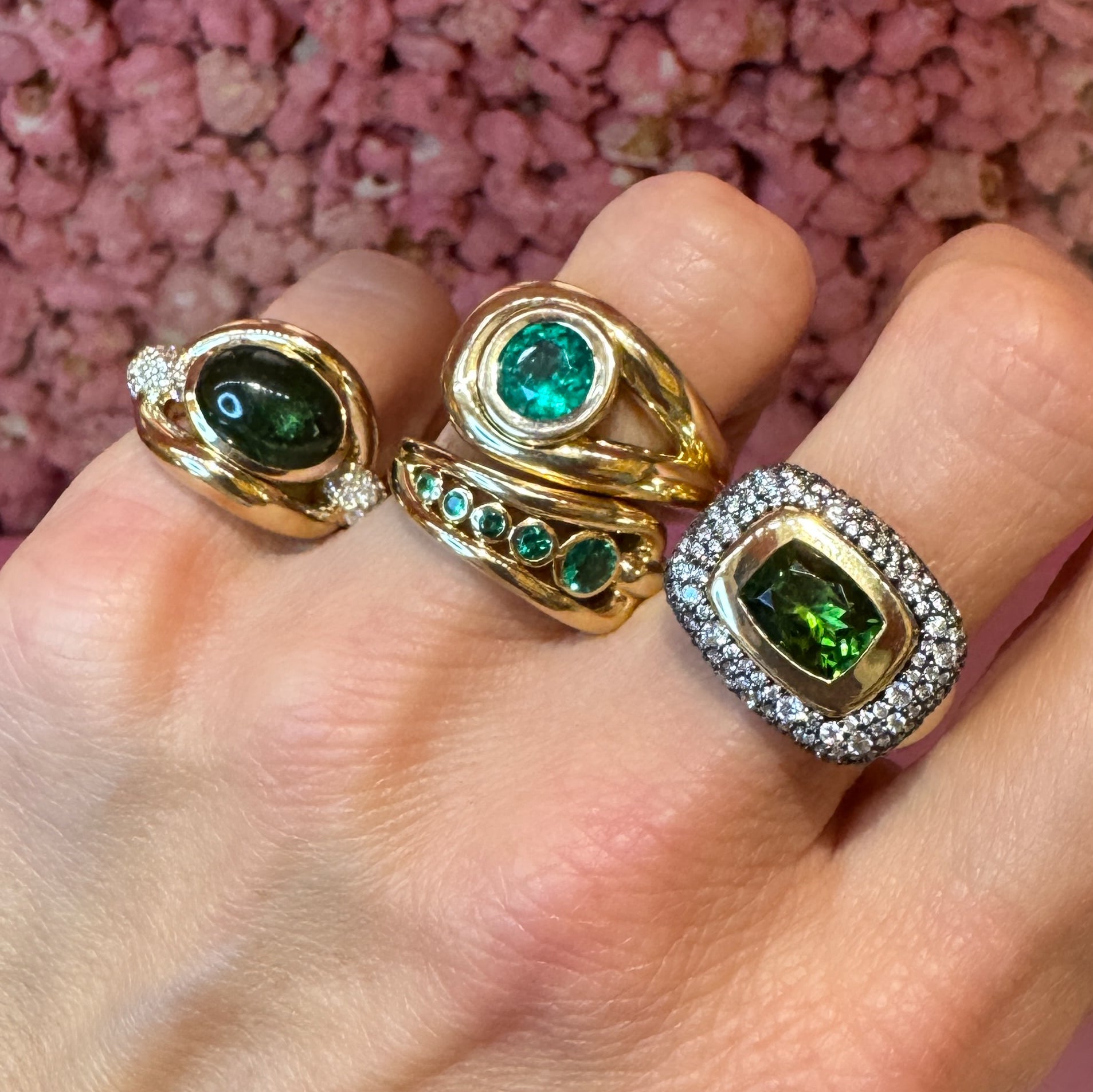 Gemstone Slingshot Lasso Ring