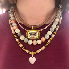 Precious Gemstone Heart Charm