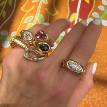 Solitaire Ripple Ring