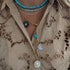Gold Teardrop Chain Necklace with Jumbo Push Clasp
