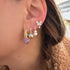 Revel Bobble Huggie Hoop Earrings