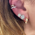 Gold Form Huggie Hoops