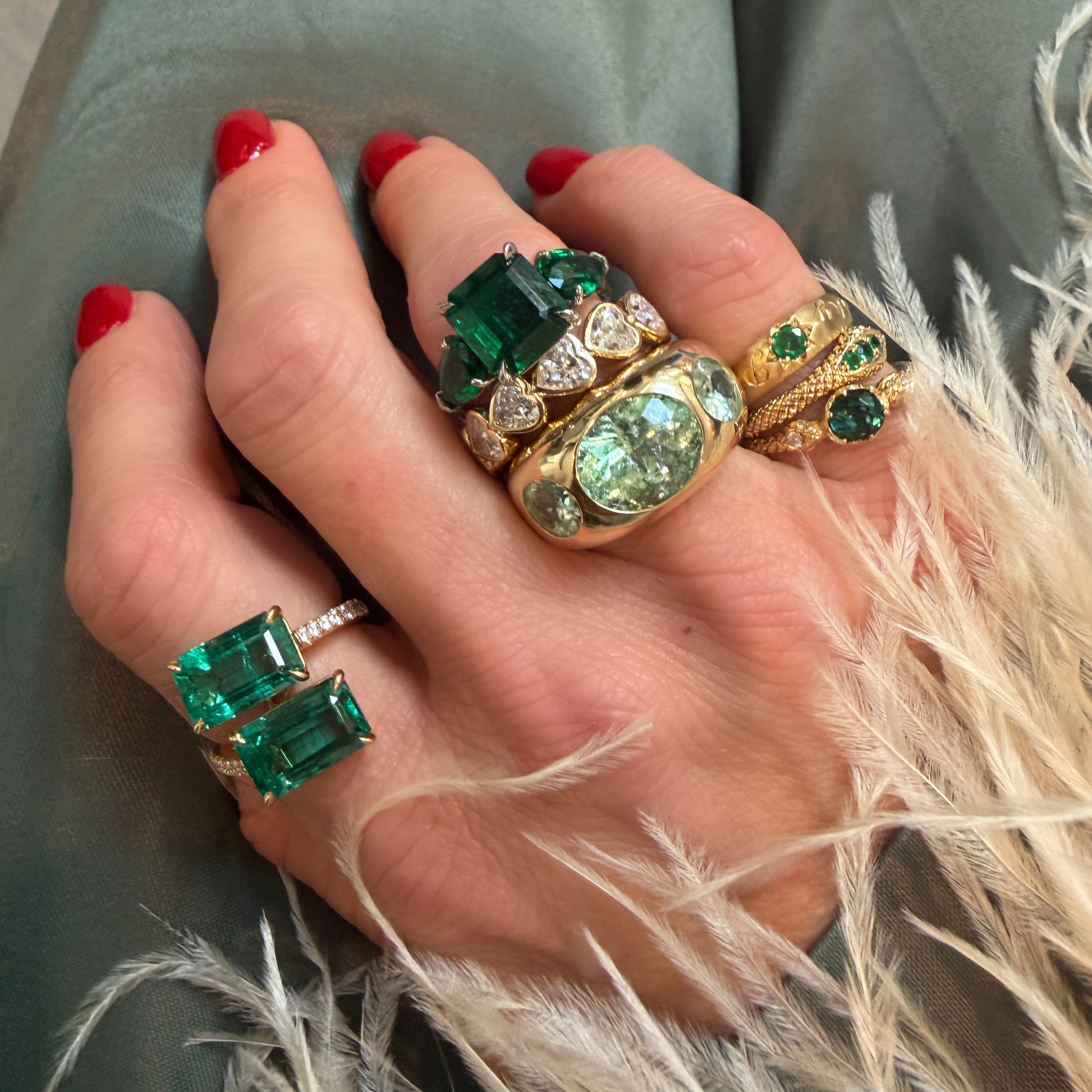 Customizable Gemstone or Diamond Pinky Ring