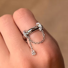 Elysabeth Diamond Chain Drape Ring