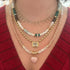 Precious Gemstone Heart Charm