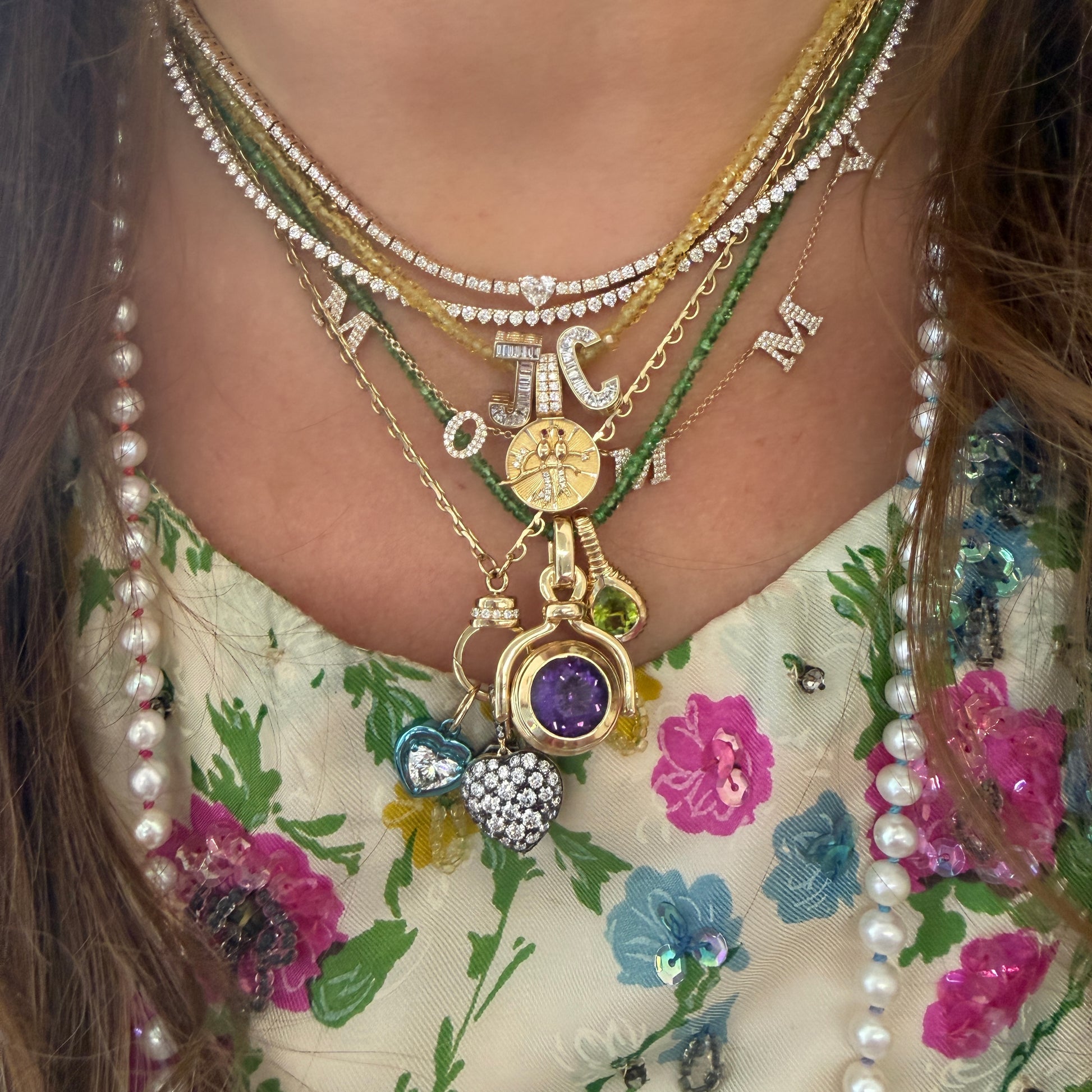 Lace Pendant Holder Necklace