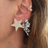Solitaire Diamond Shape Ear Cuff