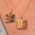 Customizable Multiple Date Gemstone Calendar Charm