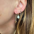 Heart Shape Safety Pin Hoop Earrings
