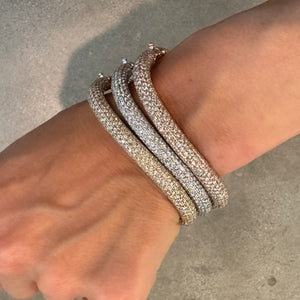 Wavy Diamond Pave Bangle