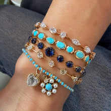 Segmented Bezel Set Diamond Shapes Bracelet