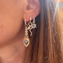 Diamond Double Sided Coiled Snake Charm