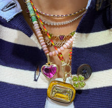 Graduated Bezel Set Mixed Gemstone & Diamond Statement Necklace