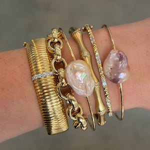 Oval Chunky Gold Chain Bracelet – Milestones by Ashleigh Bergman