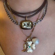 Baroque Pearl & Emerald Charm