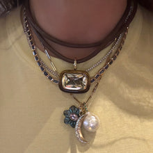 Baroque Pearl & Emerald Charm